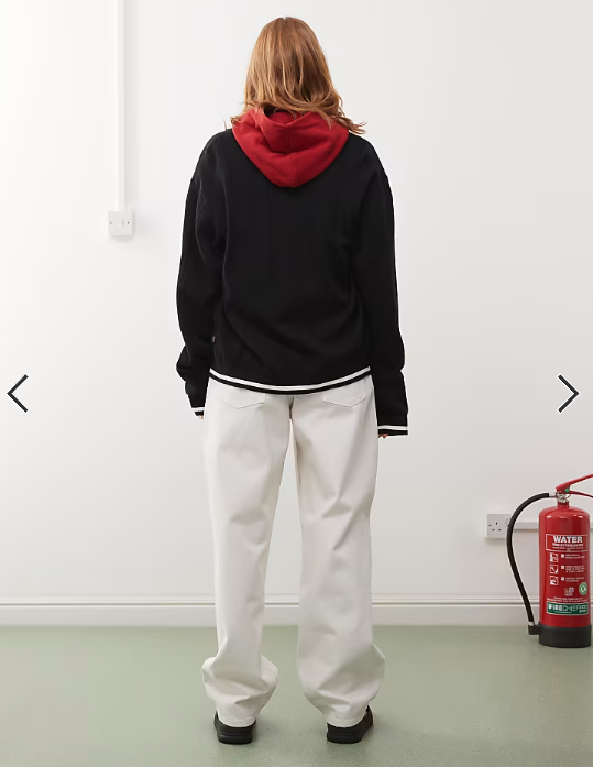 COLLUSION baggy antifit jeans in ecru