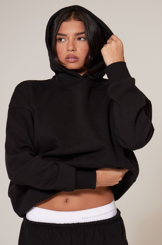 Plt - Black Premium Basic Oversized Hoodie