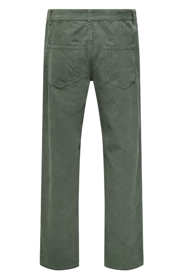 Only ONSEDGE STRAIGHT FIT CORDUROY TROUSERS