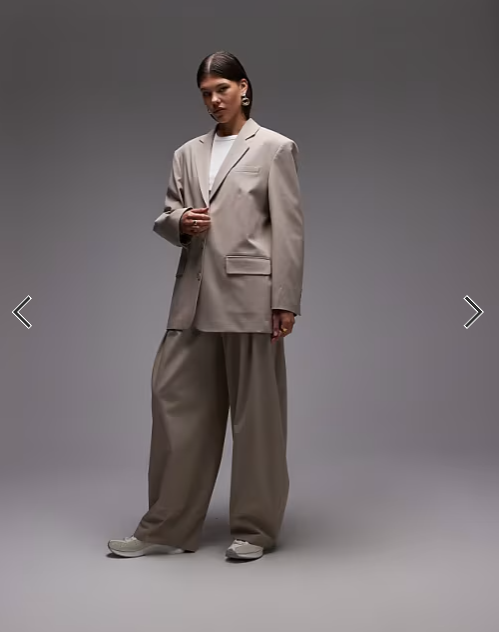 ASOS DESIGN ultimate oversized blazer in stone