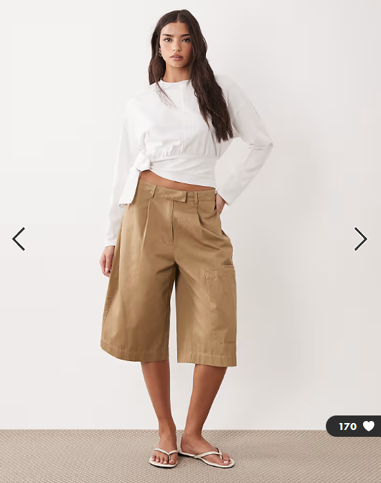 ASOS DESIGN long sleeve with drape top in white