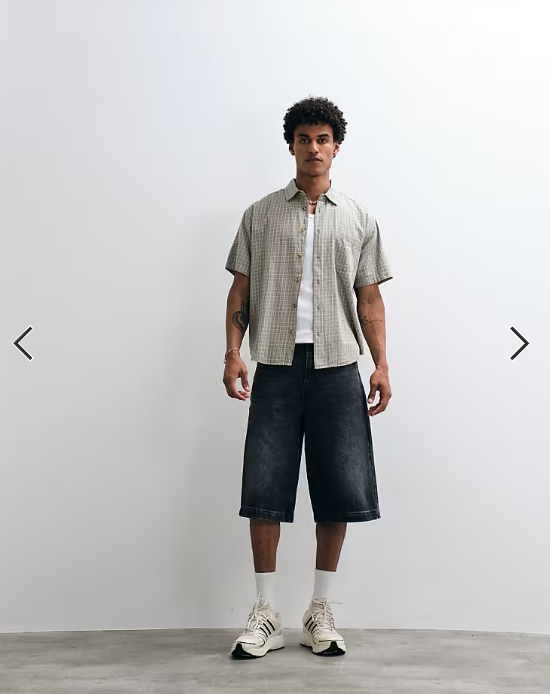 Obey bigwig ian woven short sleeve stripe shirt in sage green