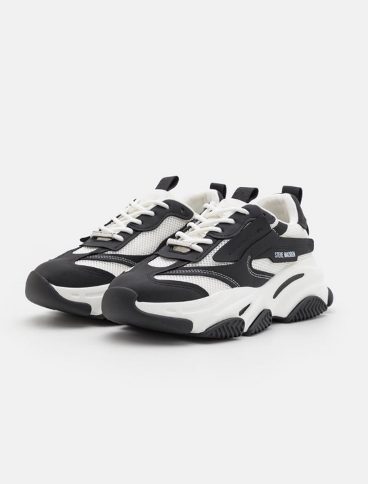 Steve Madden - POSSESS - Trainers - black/white