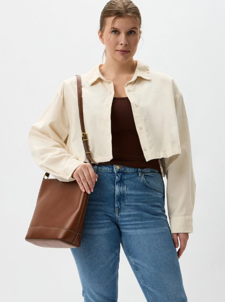 H&M - Cord Shirt - Cream