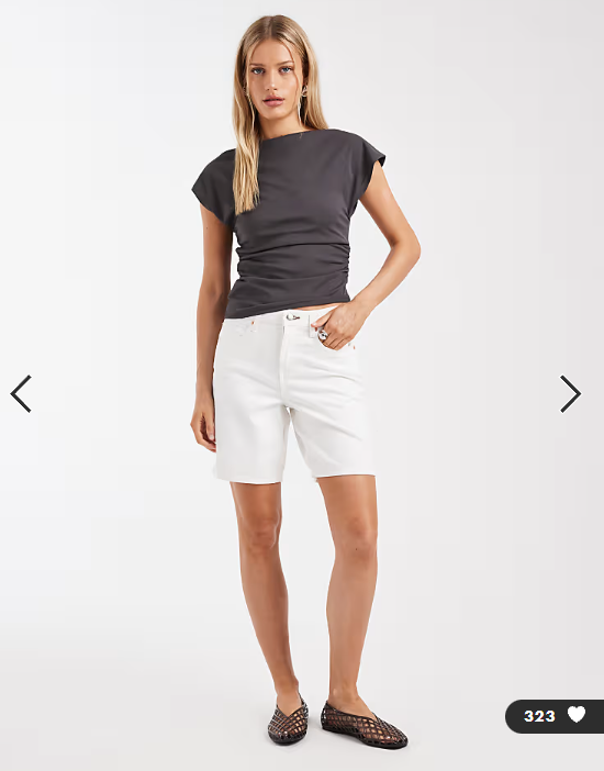 Brave Soul asyemtric sleeveless top in charcoal
