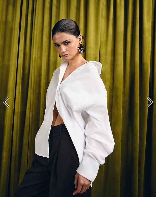 ASOS DESIGN oversized shirt in white