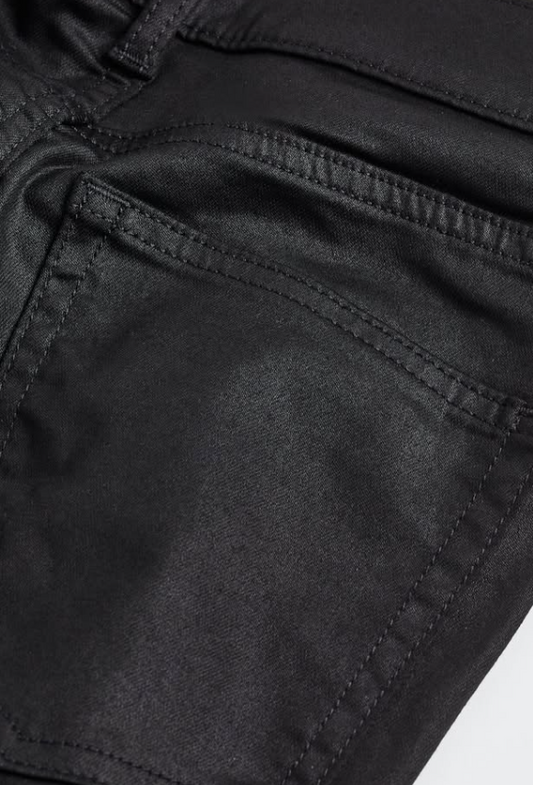 H&M - COATED SKINNY HIGH JEANS