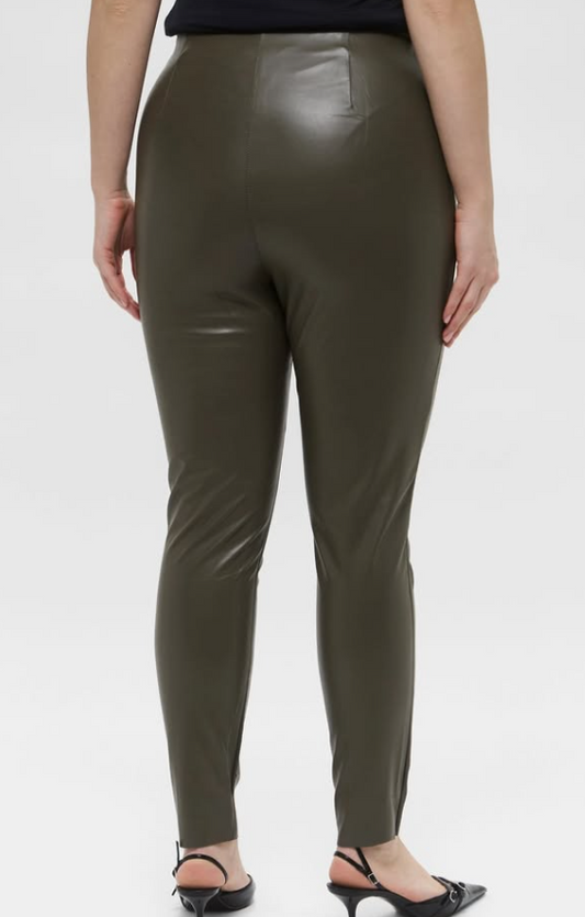 H&M - Pu Trousers - Brown