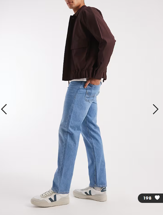 Jack & Jones Chris relaxed fit jeans in light wash blue