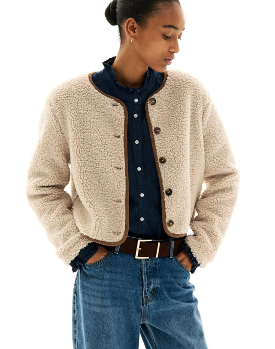 H&M - TEDDY FLEECE CARDIGAN