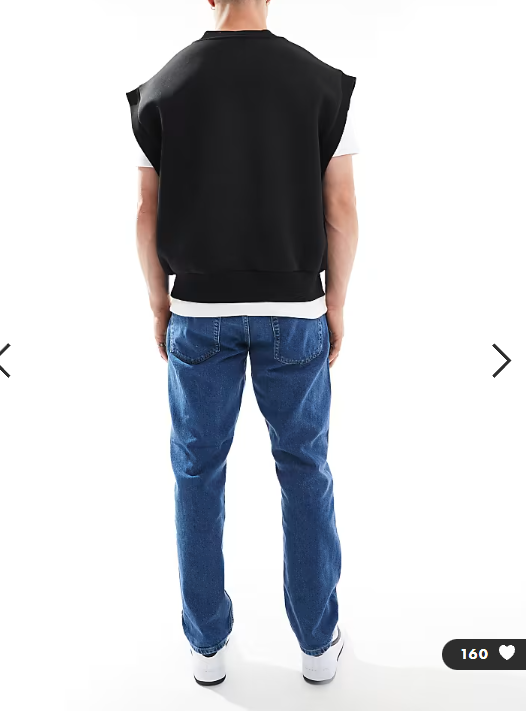 JJ Rebel Ryan straight jeans in mid blue