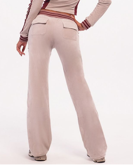 Plt - Purple Velvet Straight Leg Jogger