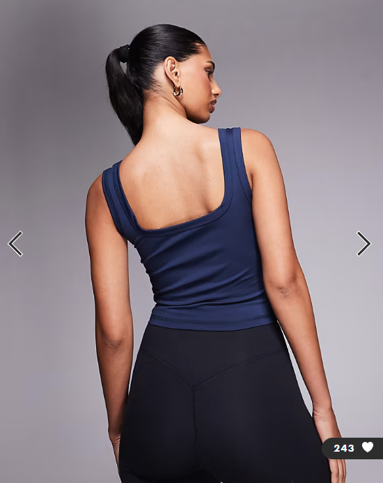 4505 Icon active slightly cropped vest in deep navy