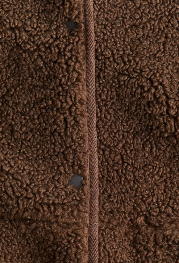 H&M / TEDDY JACKET - Brown