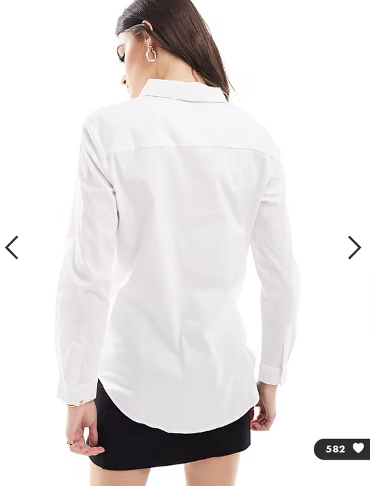 Asos - JDY oversized shirt in white