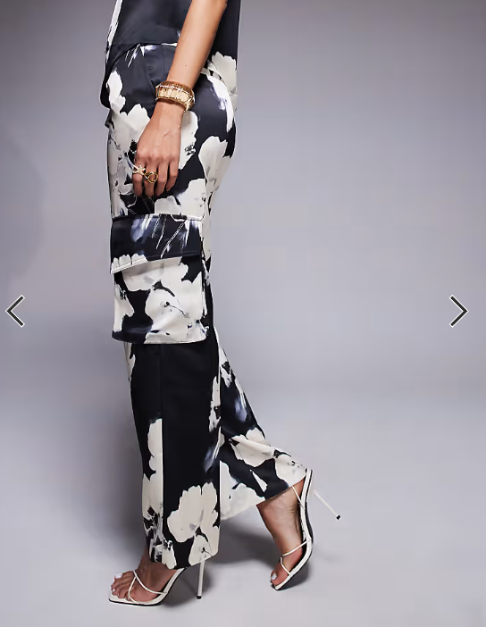 ASOS DESIGN tailored straight leg cargo trousers