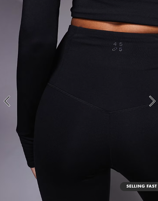 4505 Icon thermal high waist running leggings in black