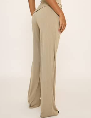 Wide Leg Trousers Stone