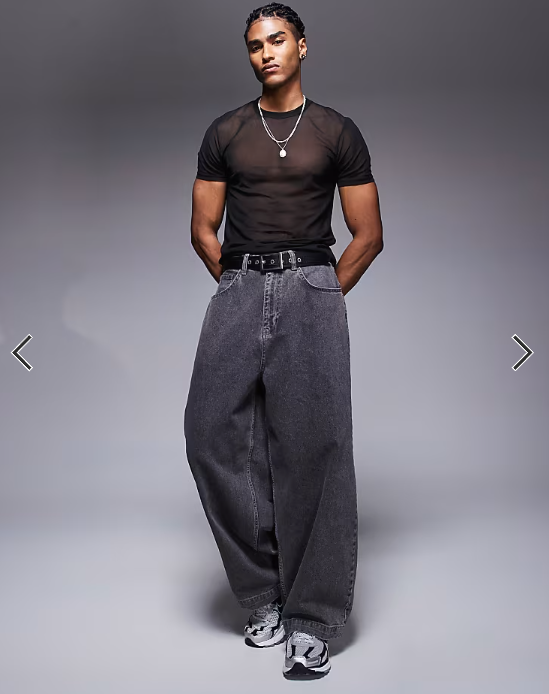 ASOS DESIGN muscle fit t-shirt in black mesh .
