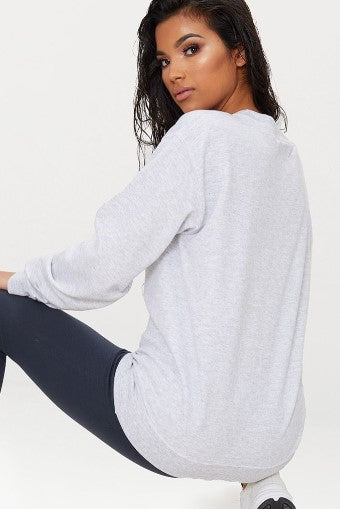 Recycled Ash Grey Oversized Sweatshirt