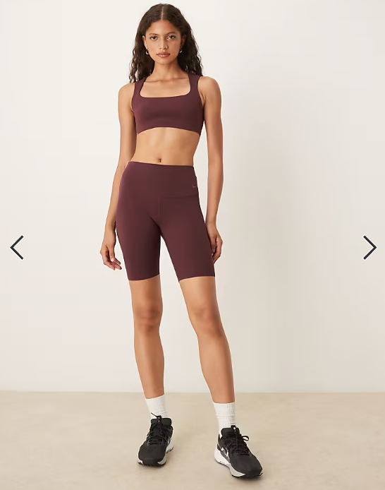 Nike Training Zenvy light support sports bra in burgundy