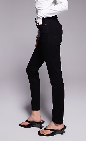 ASOS DESIGN Petite skinny jeans in clean black