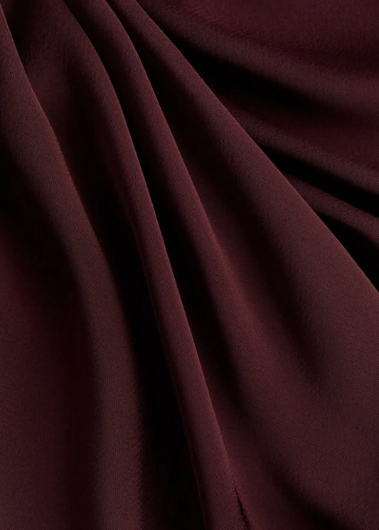 H&M PLEAT-DETAIL SATIN BLOUSE