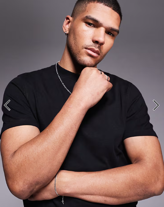 ASOS DESIGN super heavyweight t-shirt with regular fit in black .