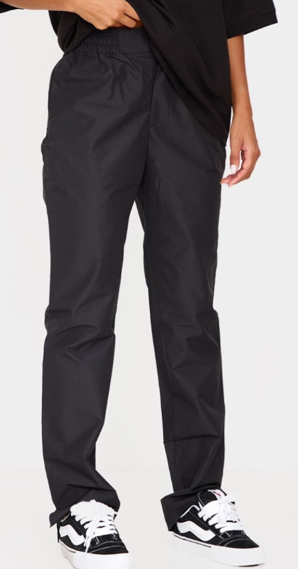Plt - Black Straight Leg Walking Trousers