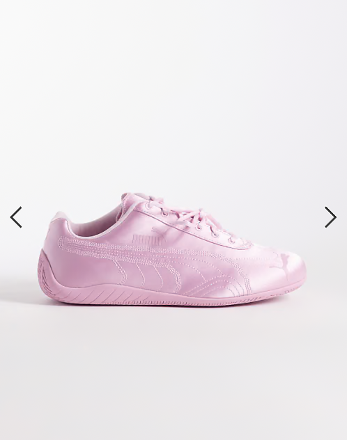 Puma Speedcat satin trainers in pink