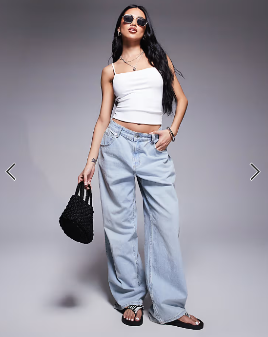 ASOS DESIGN Sculpting cropped cami top in white