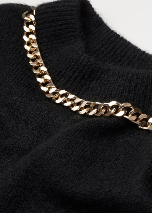 H&M -CHAIN DETAIL SWEATER