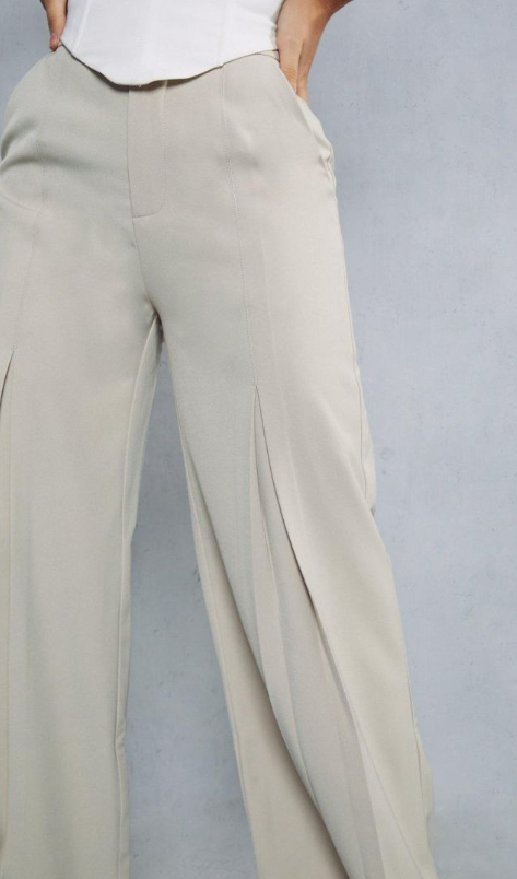 Misspap Premium Pleat Detail Tailored Trousers