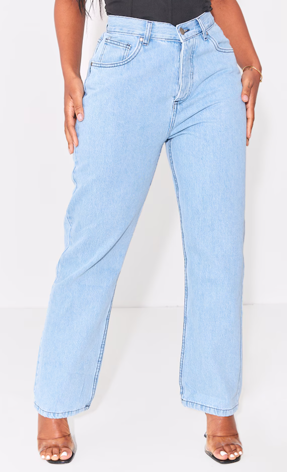 Shape Vintage V Front Waistband Straight Leg Jeans