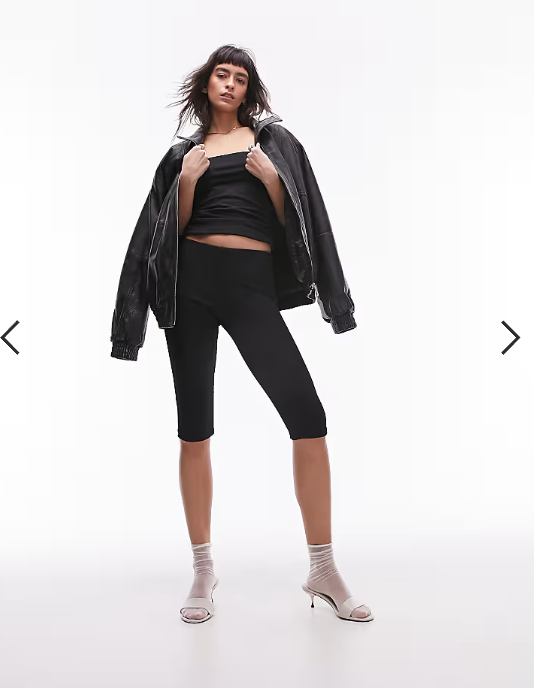 Topshop longline bandeau in black