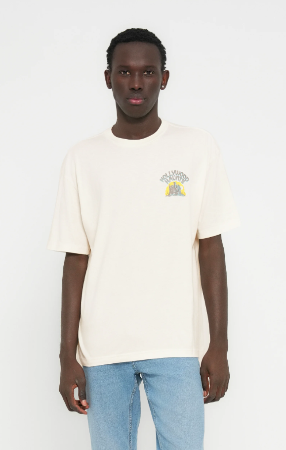 Hollister Co. BAGGY CITY - Print T-shirt - white