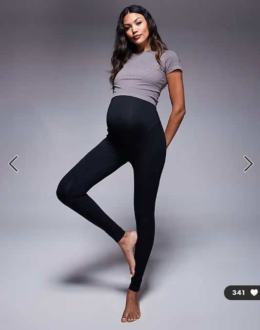 4505 Maternity Icon soft touch high waist yoga legging in black