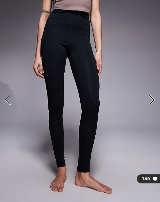4505 Tall Icon soft touch high waist yoga leggings in black