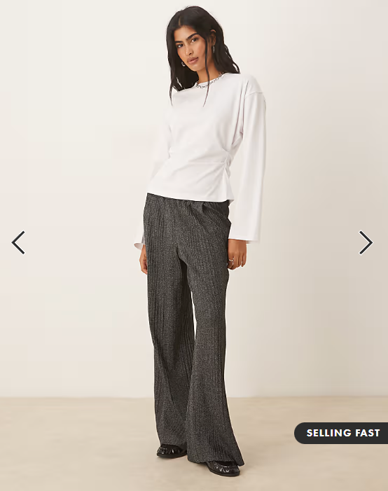 Asos - long sleeve corset waist tee