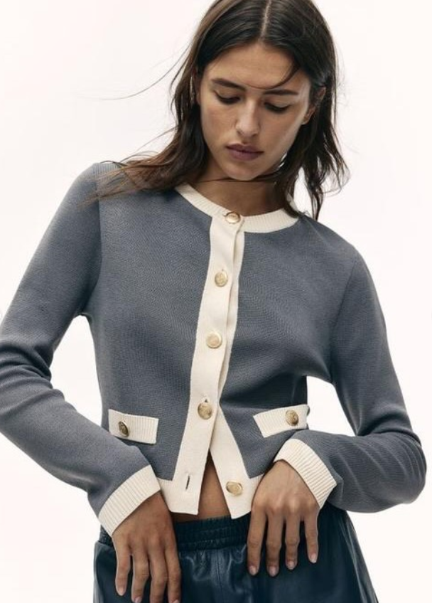 H&M-FINE-KNIT CARDIGAN