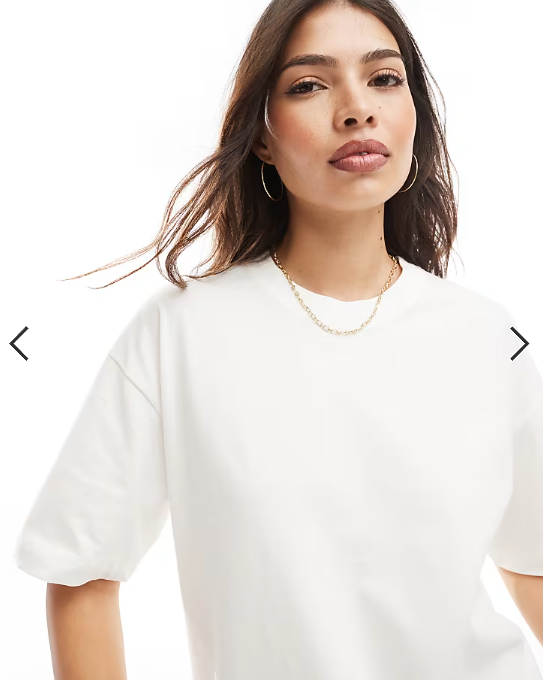 Cotton On boxy oversized tee in white