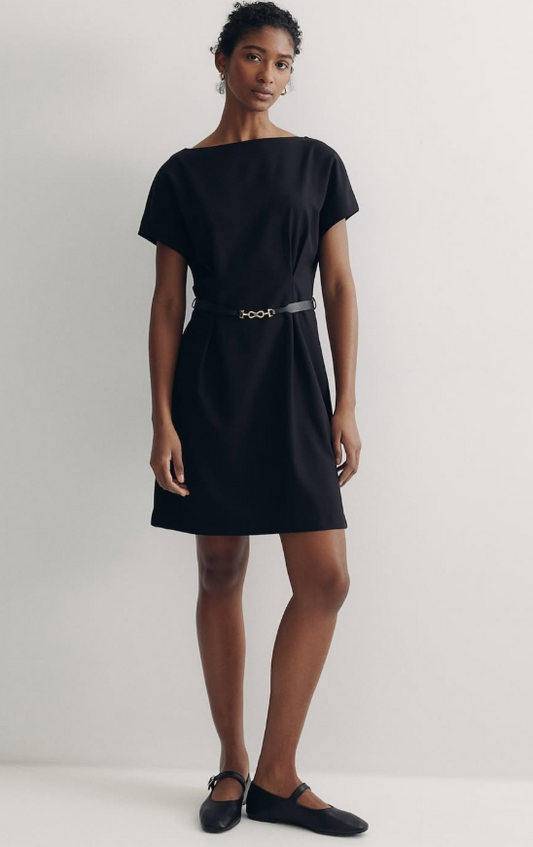 H&M - BELTED DRESS Twill
