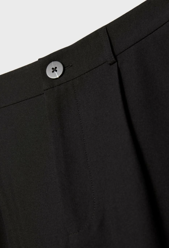 Stradivarius SMART STRAIGHT - Trousers - black
