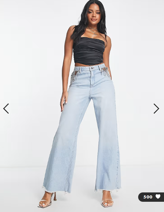 ASOS DESIGN stretch satin corset top in black