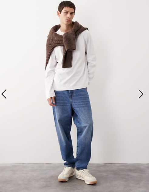 ASOS COLLECTIVE oversized heavyweight long sleeve t-shirt in white