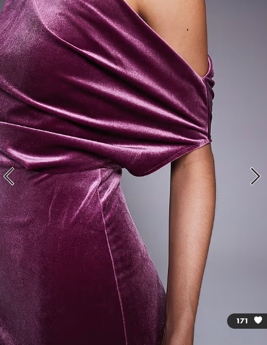 ASOS DESIGN velvet dramatic neckline midi dress in dusky rose