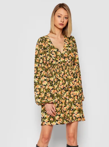 Na-kd - Smocked Waist Mini Dress