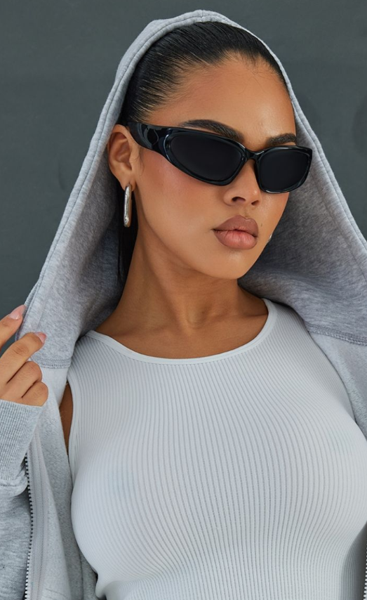 Plt - Ash Grey Wide Leg Oversized Joggers