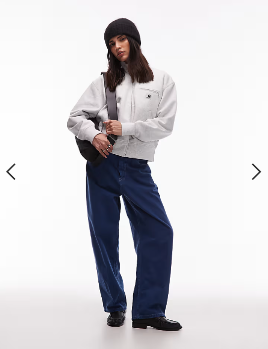 Carhartt WIP detroit sweat jacket in grey