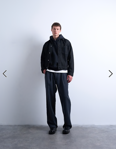 Topman heavyweight oversized fit hoodie in black